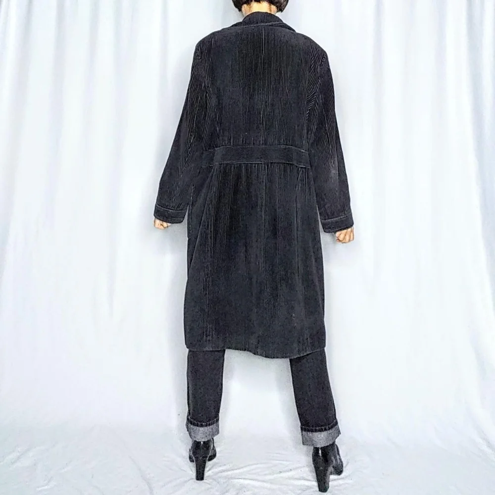 🛑 SOLD 🛑 Wide wale corduroy long vintage jacket - Picture 4 of 8